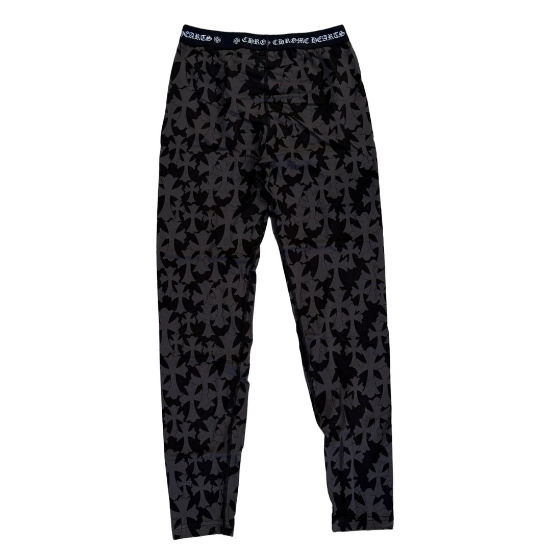 Chrome Hearts 'Cemetery All Over' Black Leggings