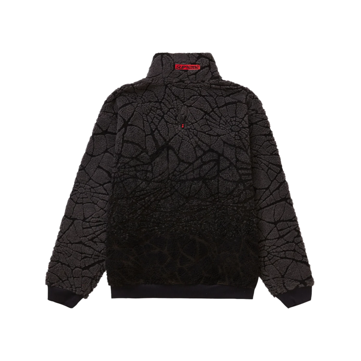 Supreme Spyder Web Polar Fleece Jacket Black
