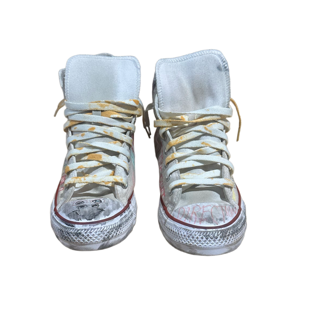 Paly X Converse 'White' Hand Dawn High Top Sneaker