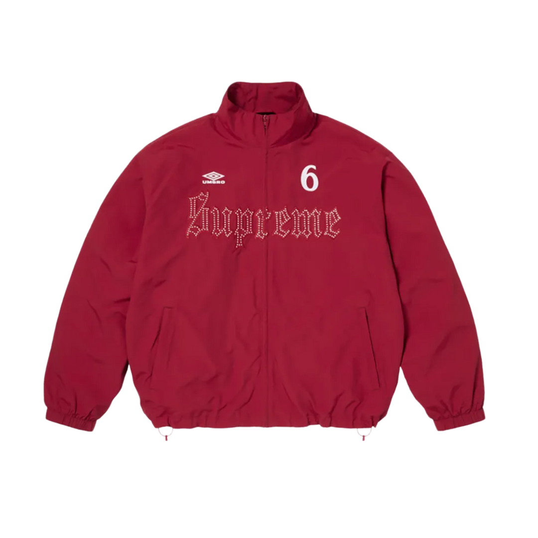 Supreme X Umbro 'Red' Rhinestone Track Jacket