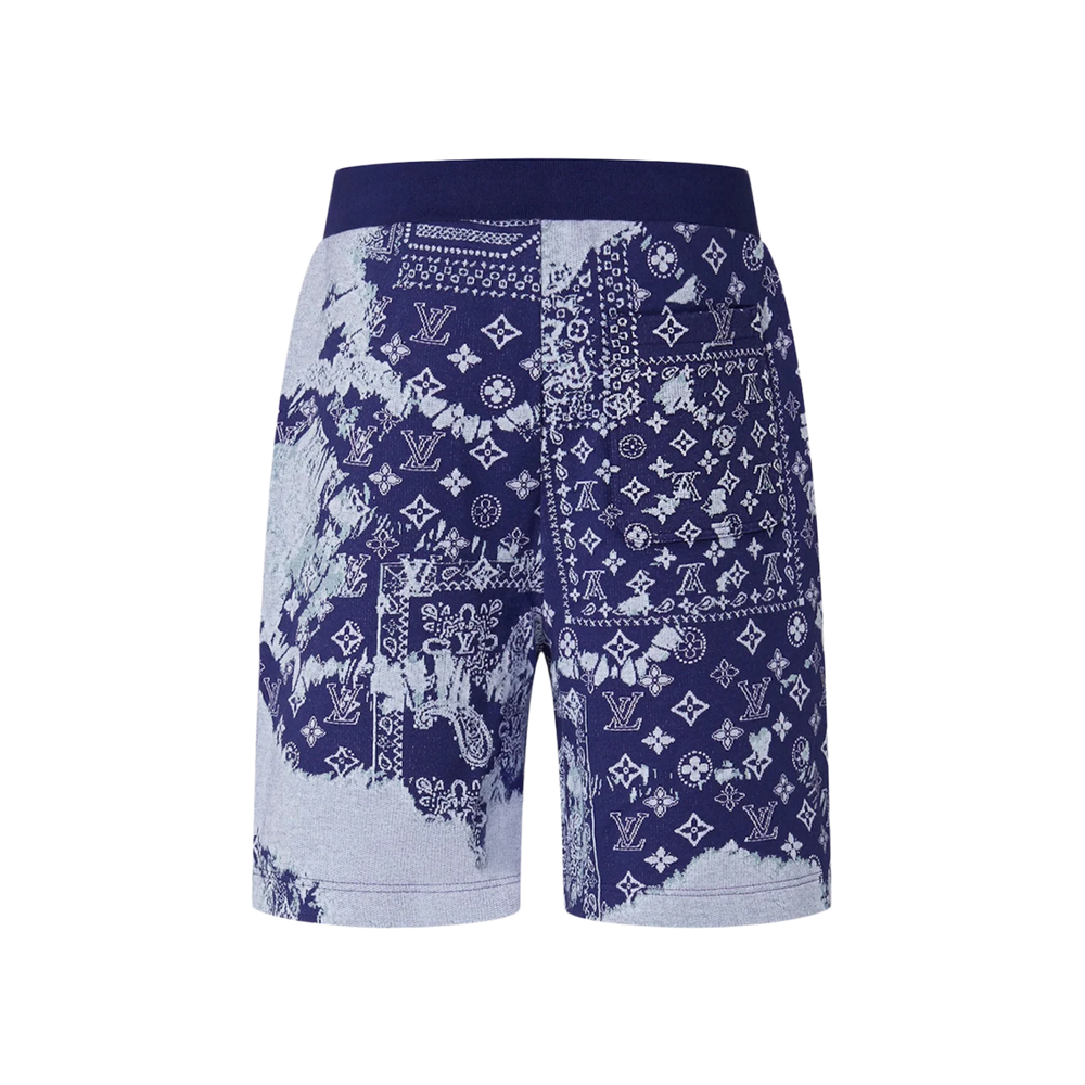 Louis Vuitton Monogram Bandana Shorts Indigo/White