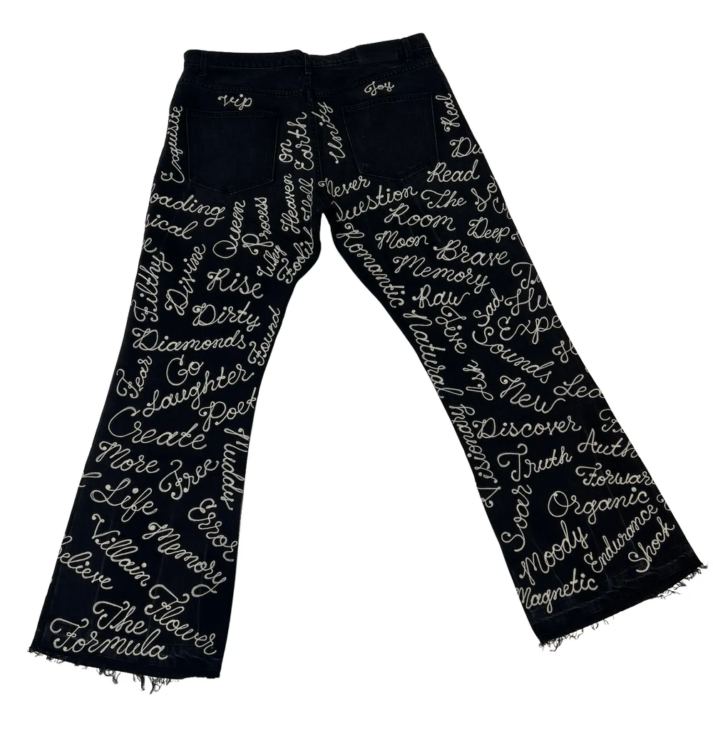 Earthling VIP 'Student' Black Denim Jeans