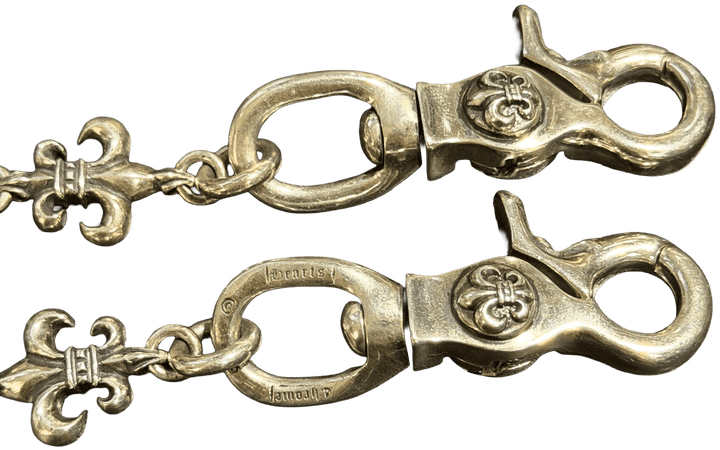 Chrome Hearts '17 Link' Silver Fleur De Lis Wallet Chain