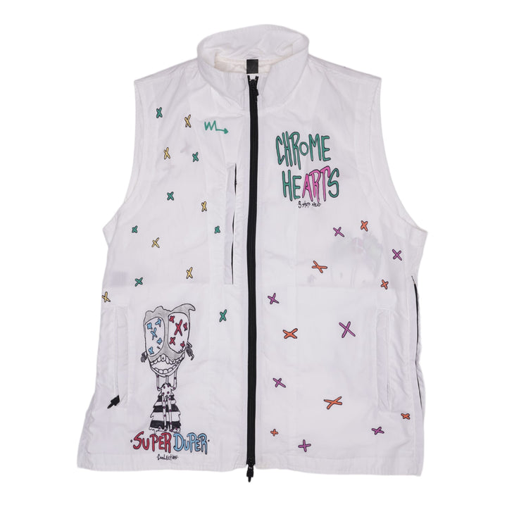 Chrome Hearts Matty Boy '5 Steps Ahead' White Vest