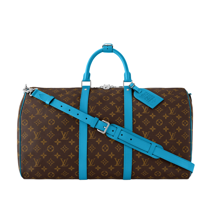 Louis Vuitton 'Gaston Blue' Keepall Bandouilére 50 Duffle Bag
