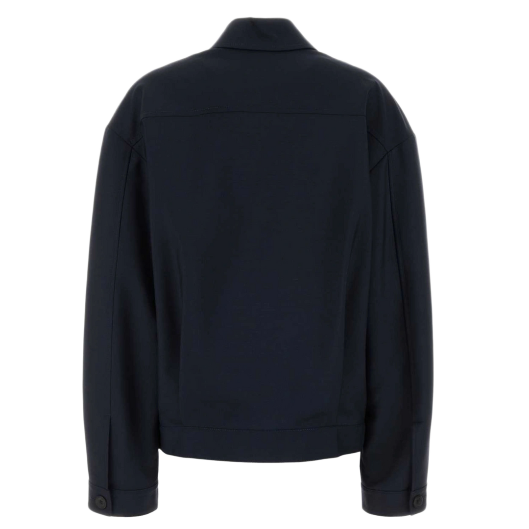 Miu Miu 'Navy Blue' Mohair Blouson Jacket