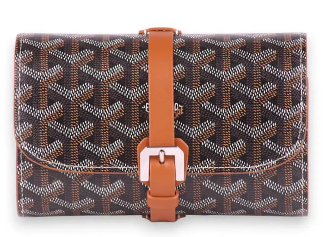 Goyard 'Double Travel' Black/Tan Watch Case