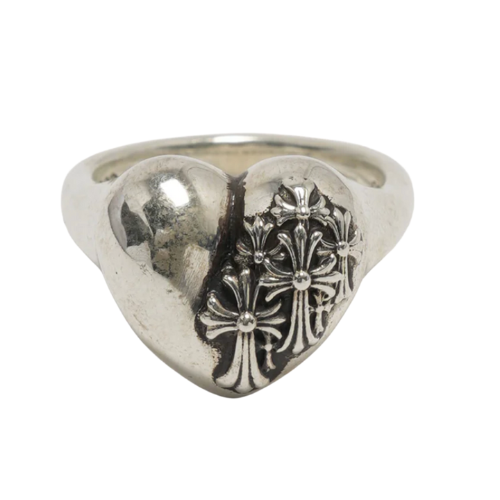 Chrome Hearts 'Cemetery Cross Heart' Ring