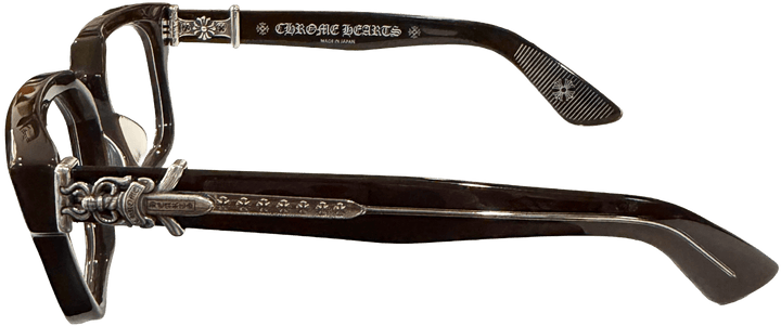 Chrome Hearts 'Vagillionaire II' Brown Silver Glasses