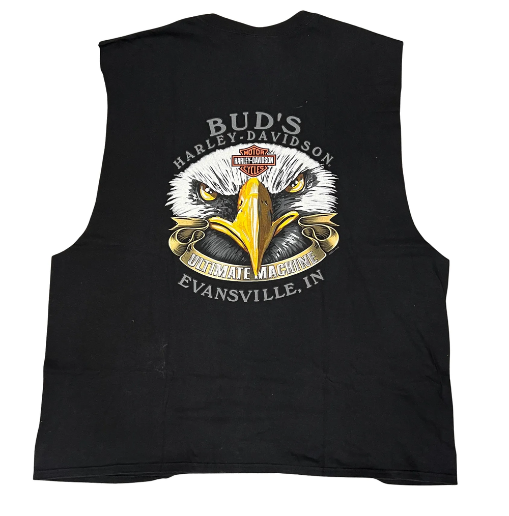 Harley Davidson 'Attitude' Vintage Cutoff