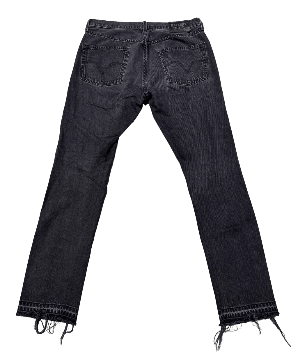 Gallery Dept 'Black 5001 Straight Leg G Patch' Jeans