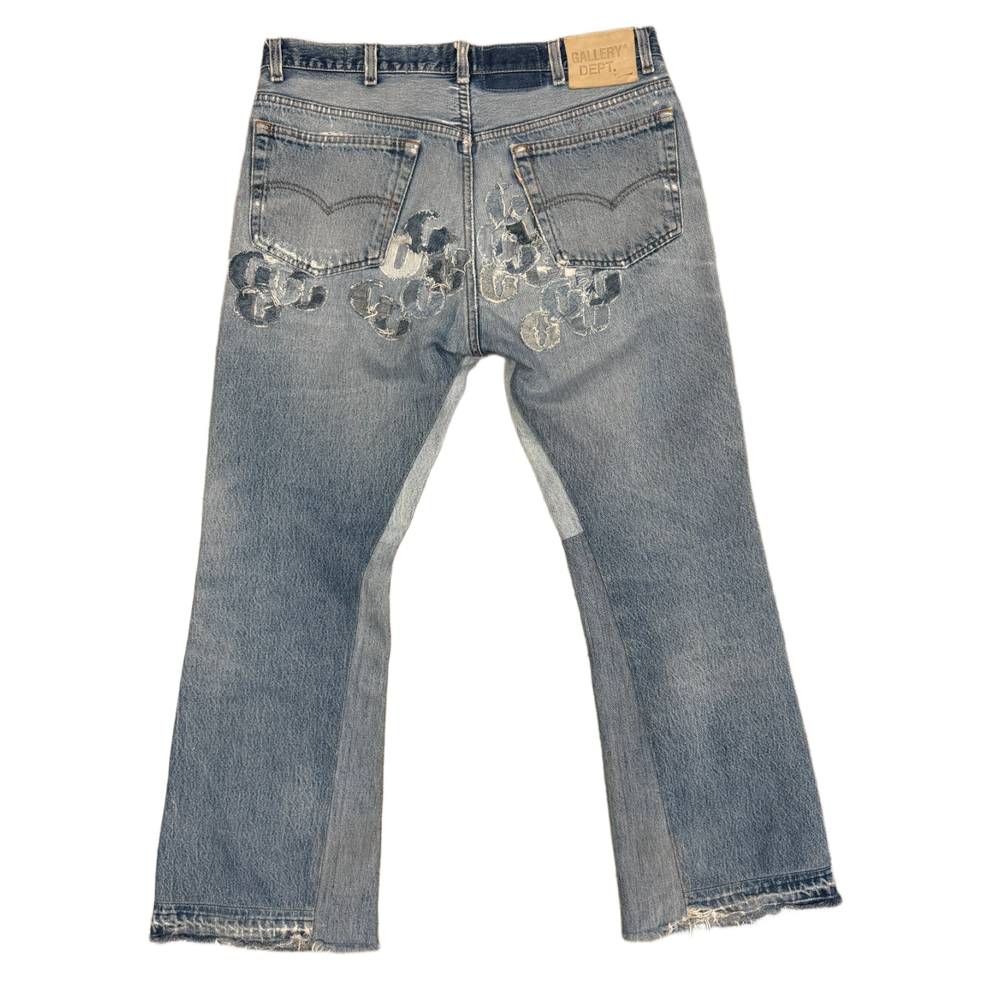Gallery Dept. 'G-Patch' Light Denim Flare Jeans