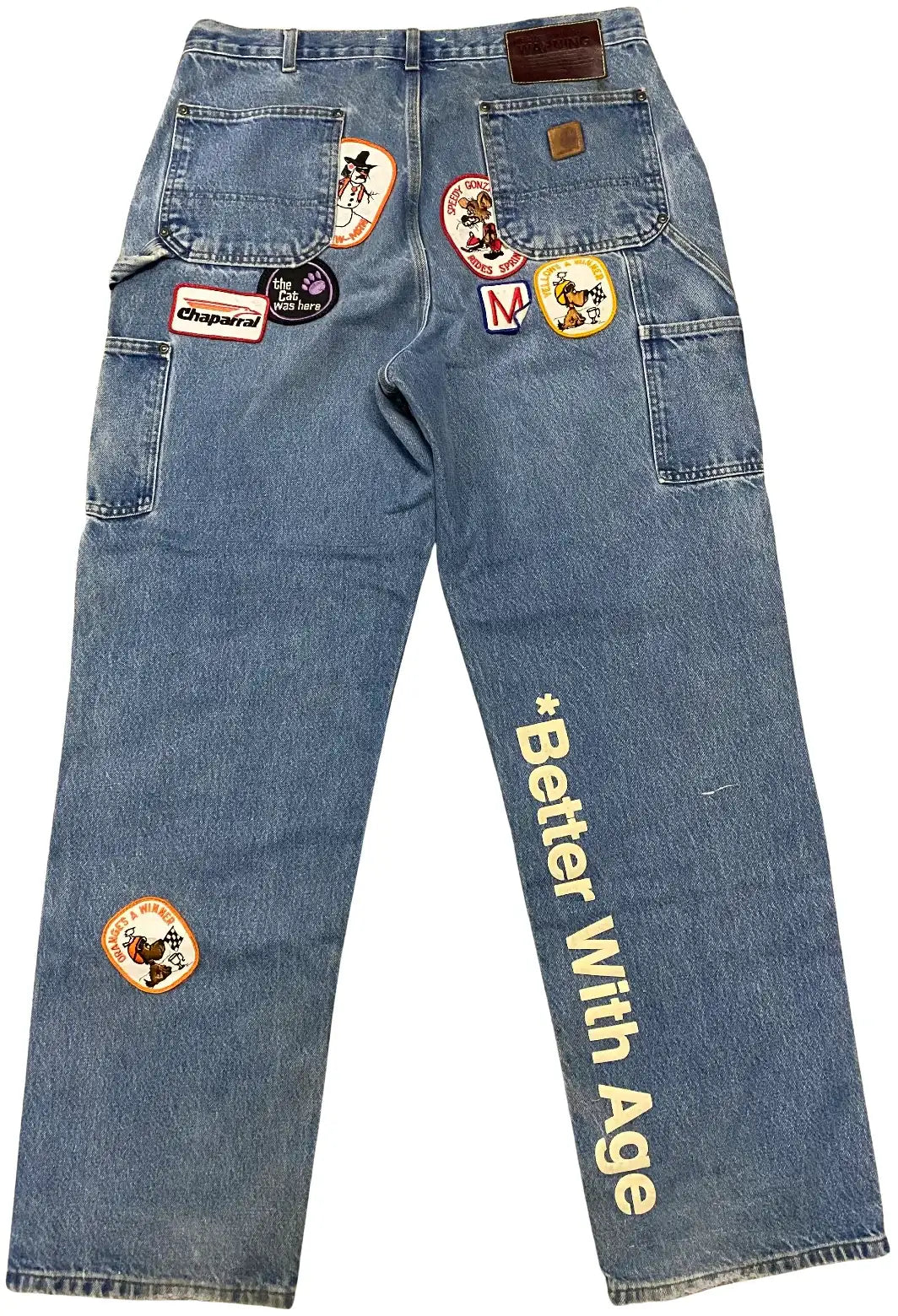 *Better With Age 'Patch' Carpenter Denim Jeans