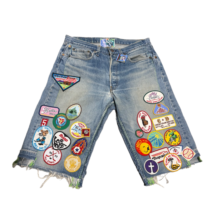 *Better With Age 'Gentleman's' Light Blue Triple Wide Denim Shorts