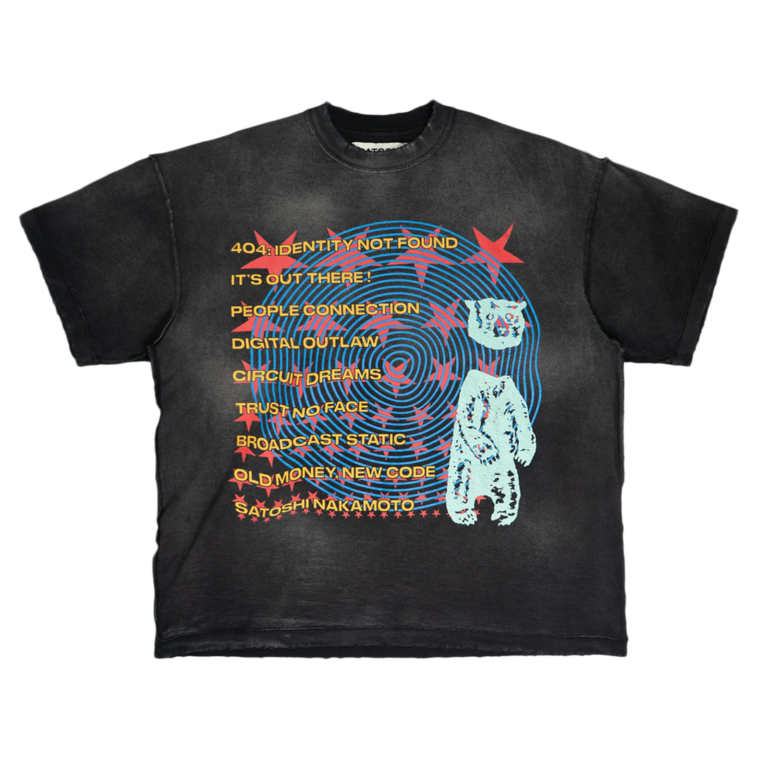 Satoshi Nakamoto 'Overdrive' Black Tee