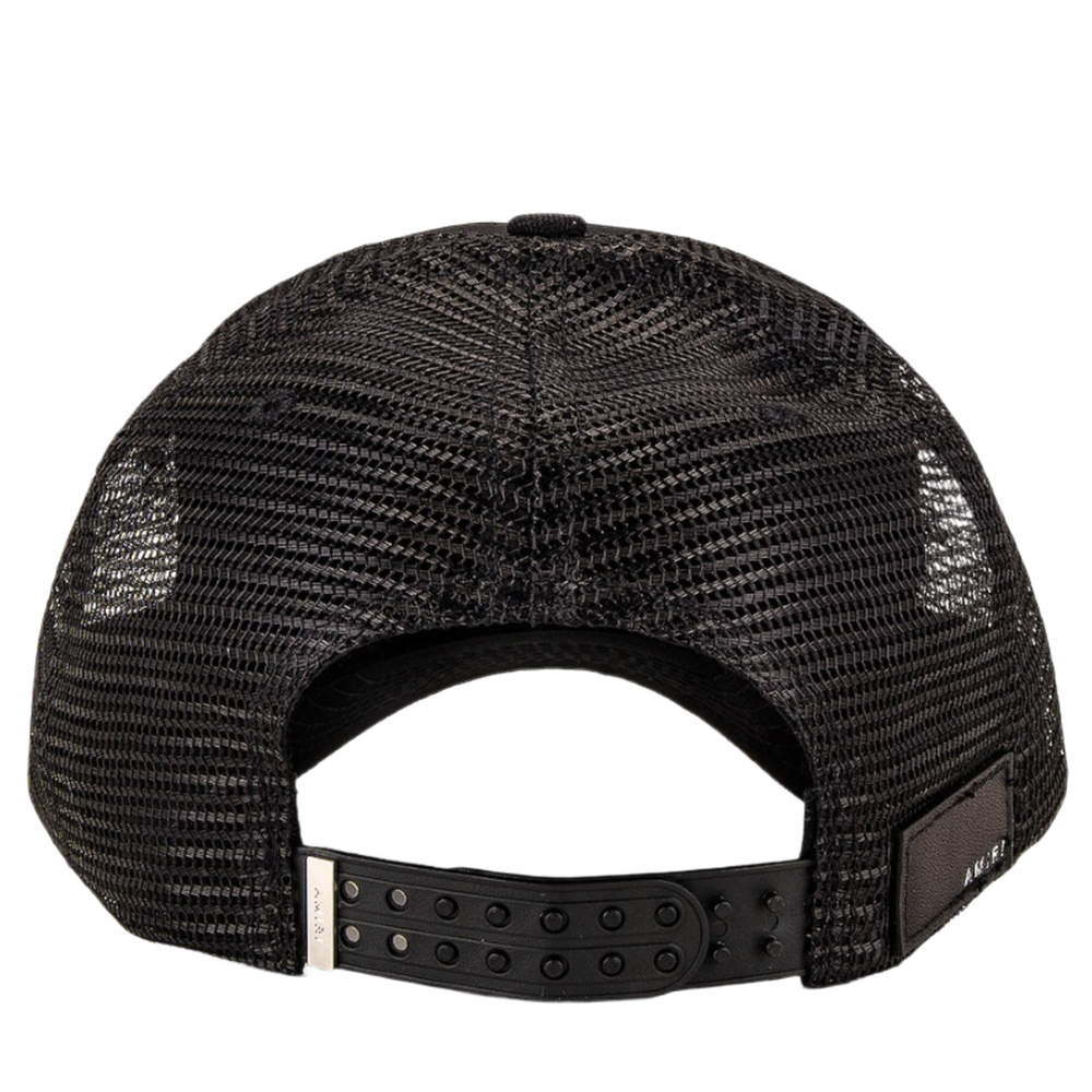 Amiri 'Black' Core Logo Trucker Cap