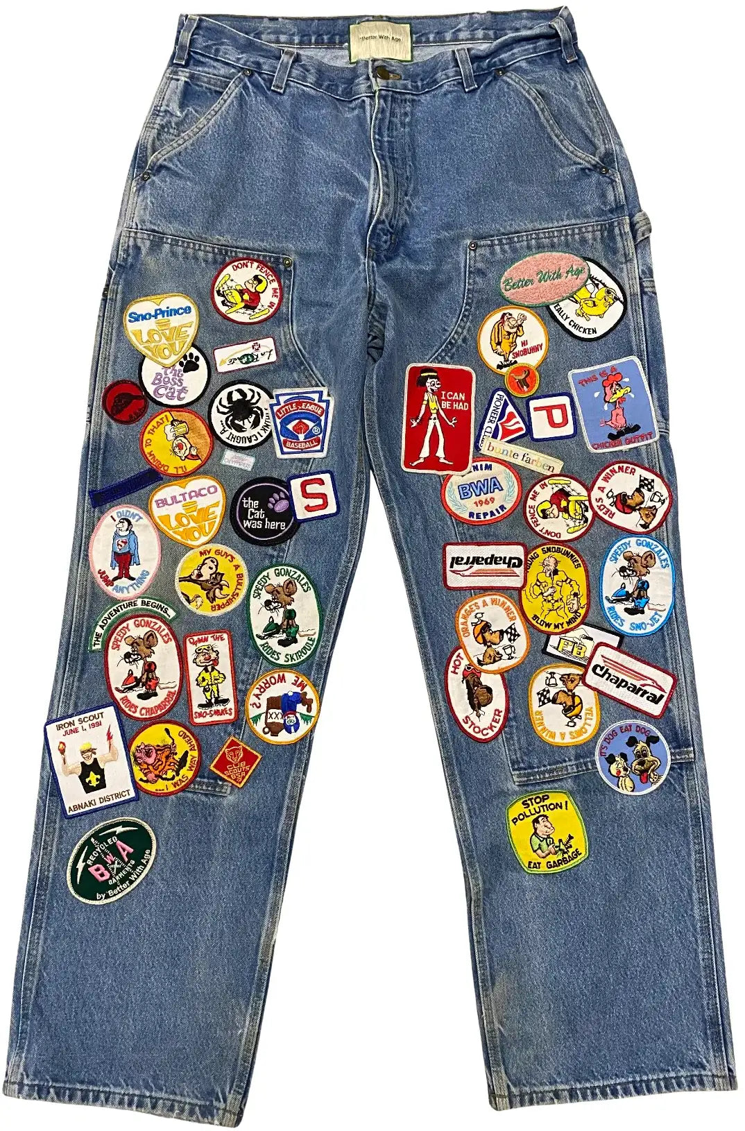 *Better With Age 'Patch' Carpenter Denim Jeans