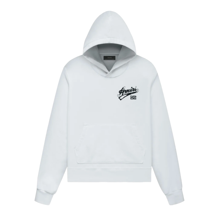 Amiri '22' Distressed White Hoodie