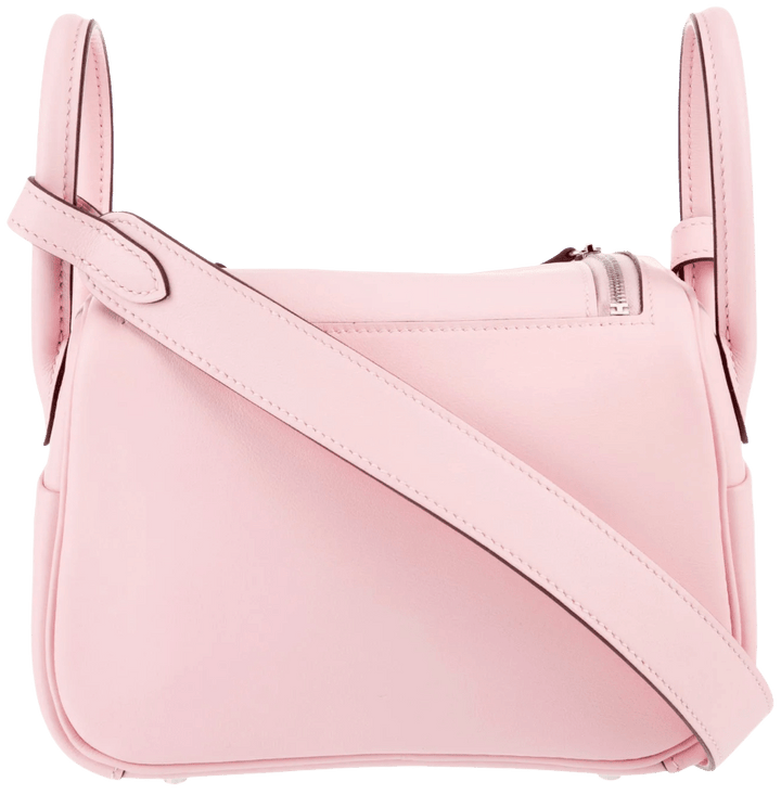 Hermès  'Rose Sakura Pink' Mini Lindy 20 With Palladium Hardware