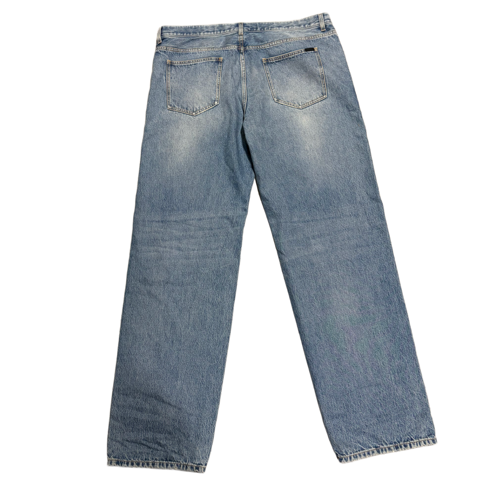 Saint Laurent 'Blue' Medium Wash Baggy Jeans
