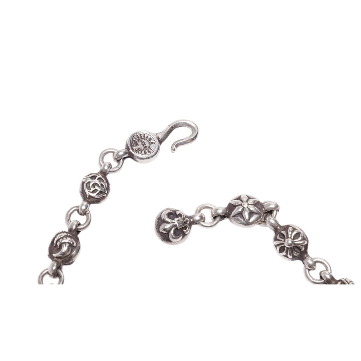 Chrome Hearts 'Multi Ball' Silver 12 Link Bracelet