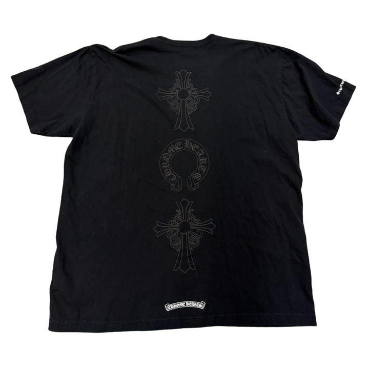 Chrome Hearts 'Cross Logo' Black Pocket Tee