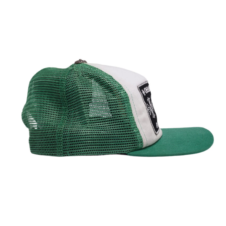 Chrome Hearts CH Hollywood Green/White Trucker Hat