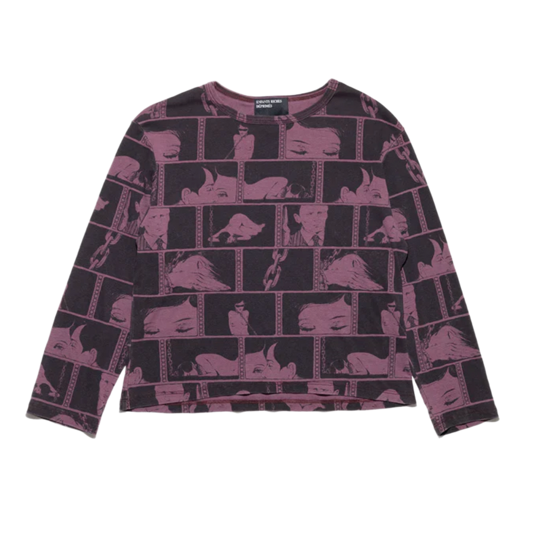 Enfants Riches Déprimés 'Diary' Burgundy Longsleeve Tee