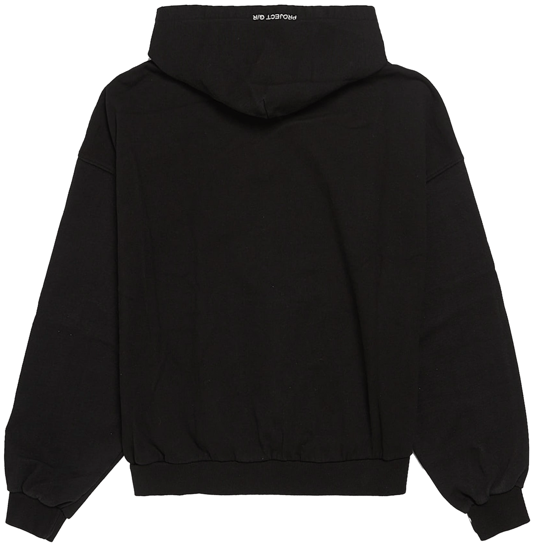 Project G/R 'White Sex' Black Hoodie