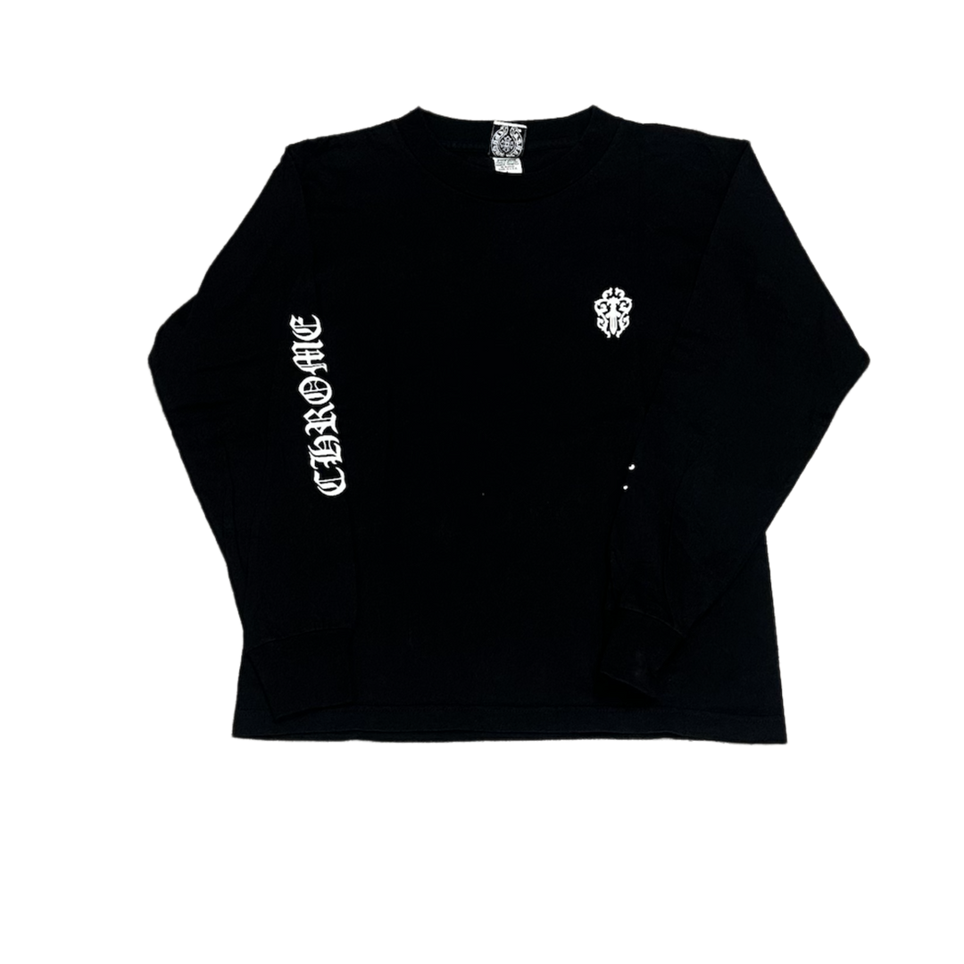 Chrome Hearts 'Black' Vintage Floral Dagger Longsleeve Tee