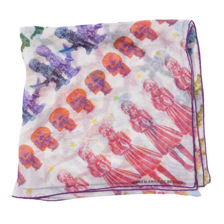 Chrome Hearts 'Foti Silk Multi Color Motif' Scarf