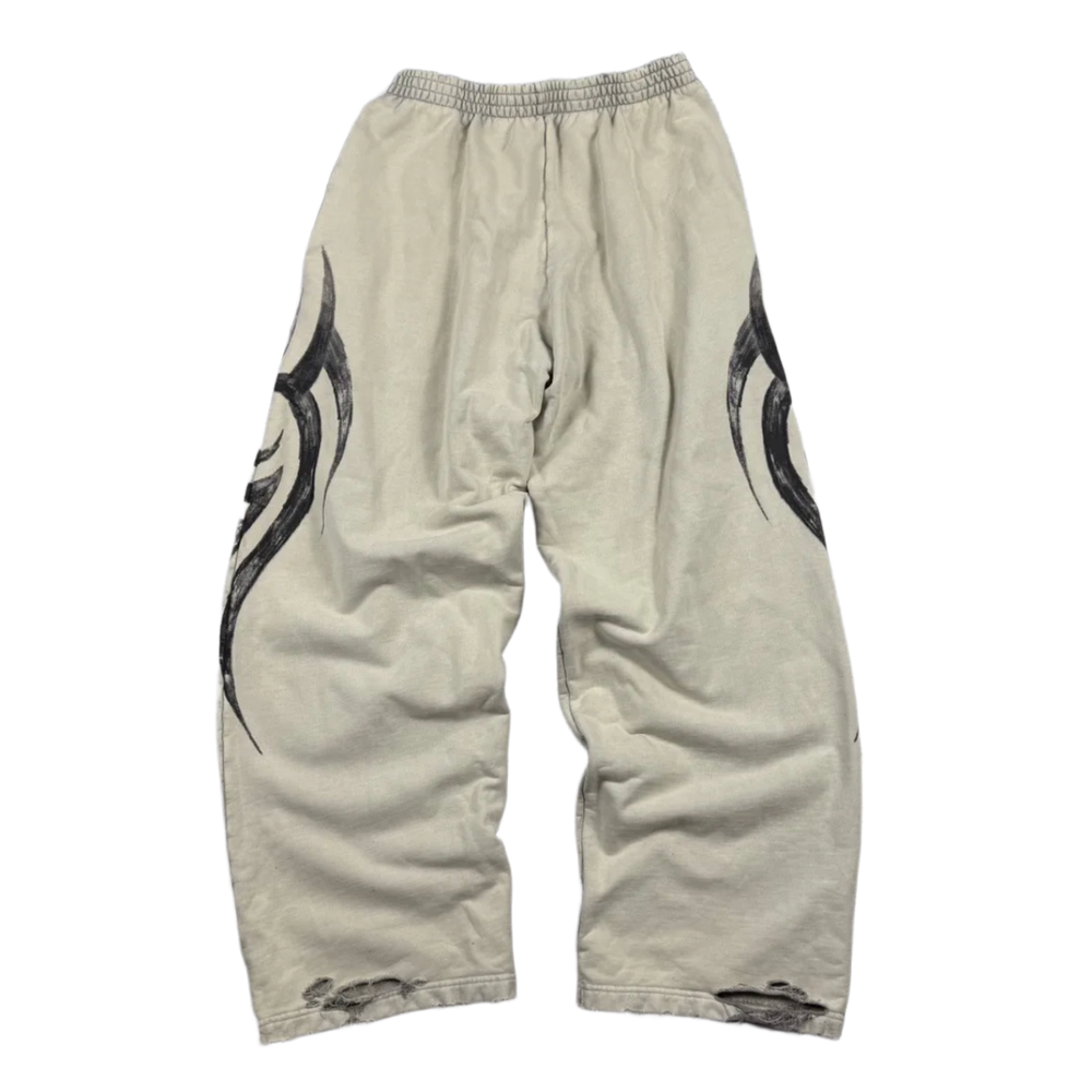 Balenciaga 'Cream' Y2K Tribal Sweatpants