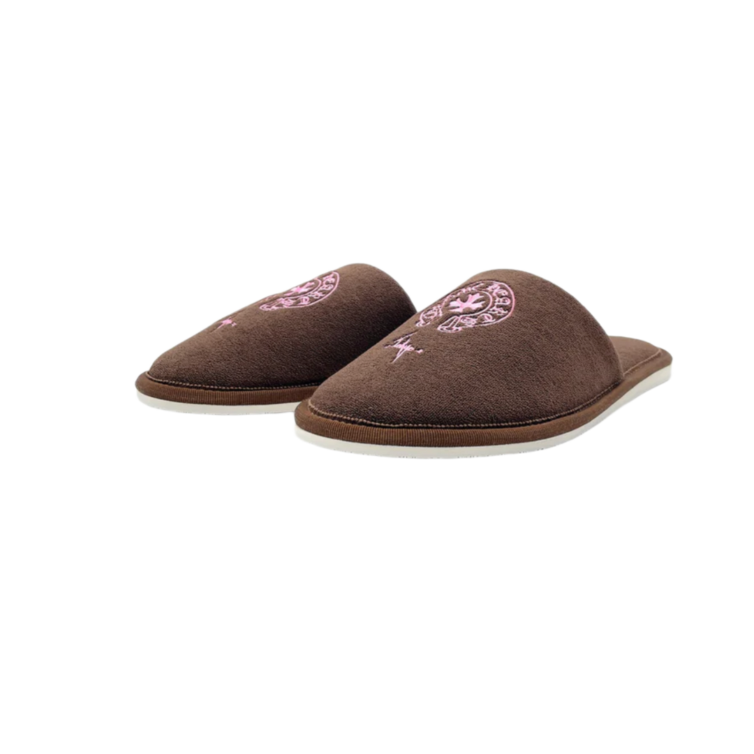 Chrome Hearts 'Brown' Tokyo Hotel Slippers
