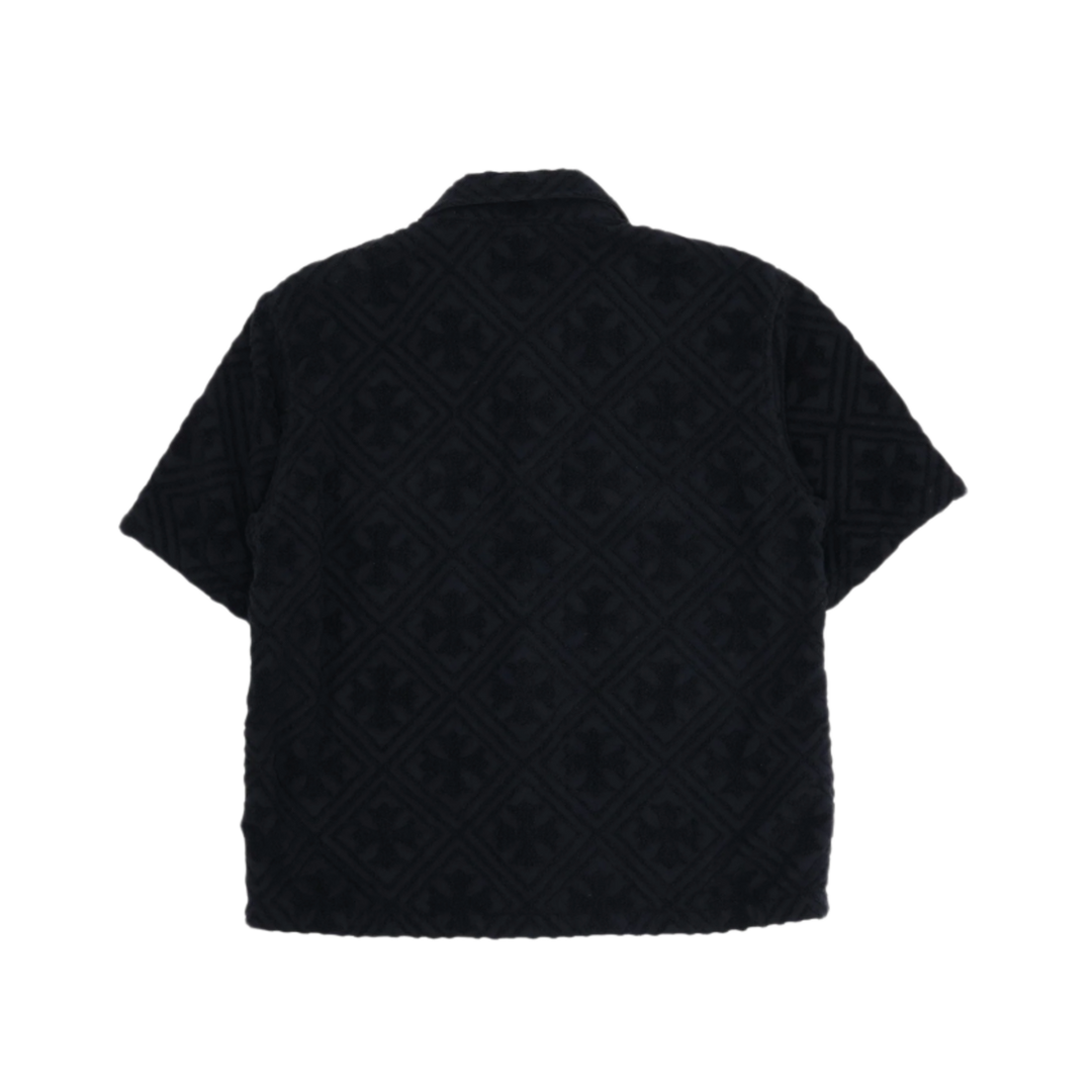 Chrome Hearts 'Terry Cloth' Black Button Up Towel Shirt