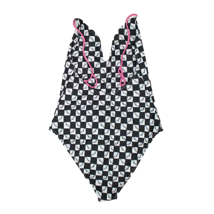 Chrome Hearts Dipped in Blue Matty Boy '99 Eyes Lust' One Piece Swimsuit