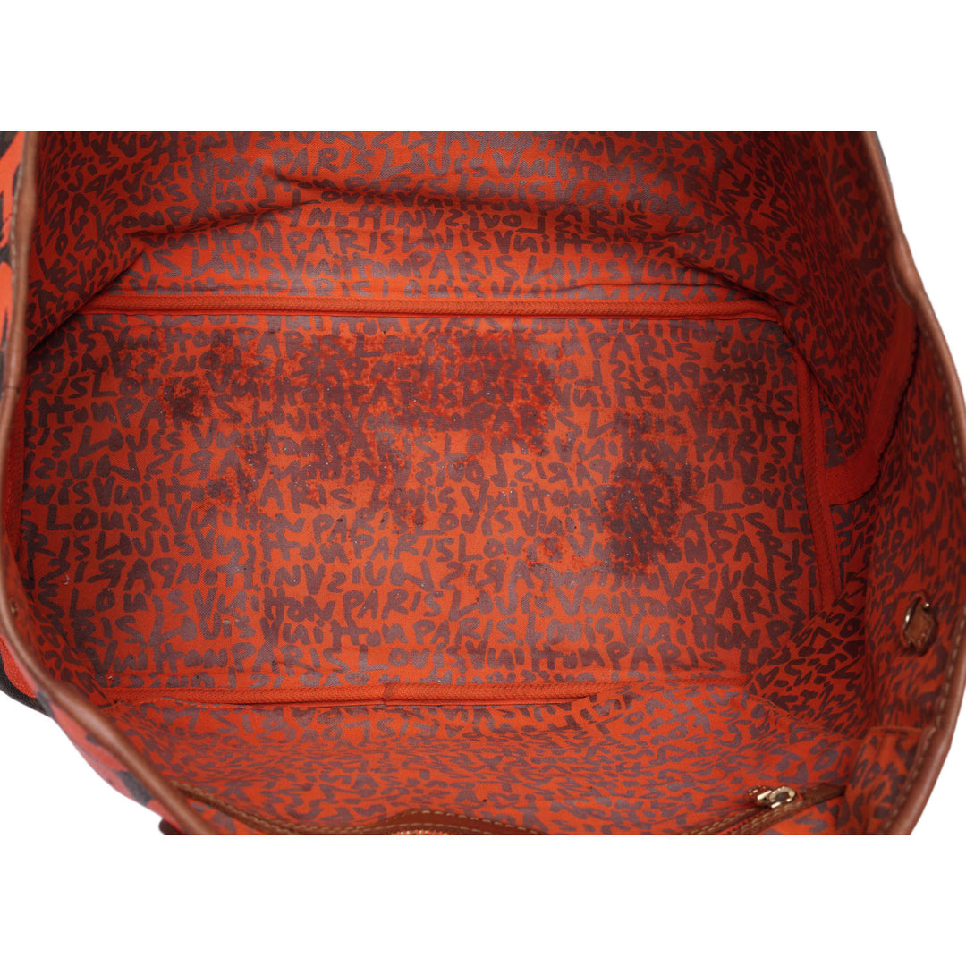 Louis Vuitton 'Monogram Orange Graffiti' Neverfull GM Bag